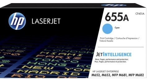 Toner HP 655A Błękitny (Cyan) CF451A Toner HP 655A Błękitny (Cyan) CF451A